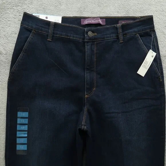 Gloria Vanderbilt Jeans Women's 12 High-Rise Trouser Flared Leg 31" Inseam NWT - Picture 12 of 16